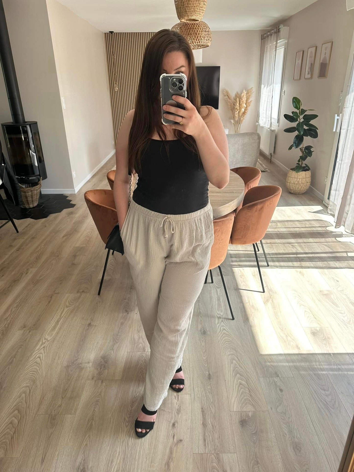 Pantalon gaze de coton