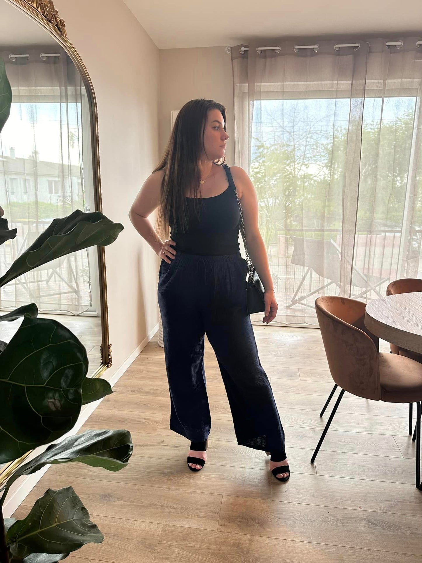 Pantalon gaze de coton