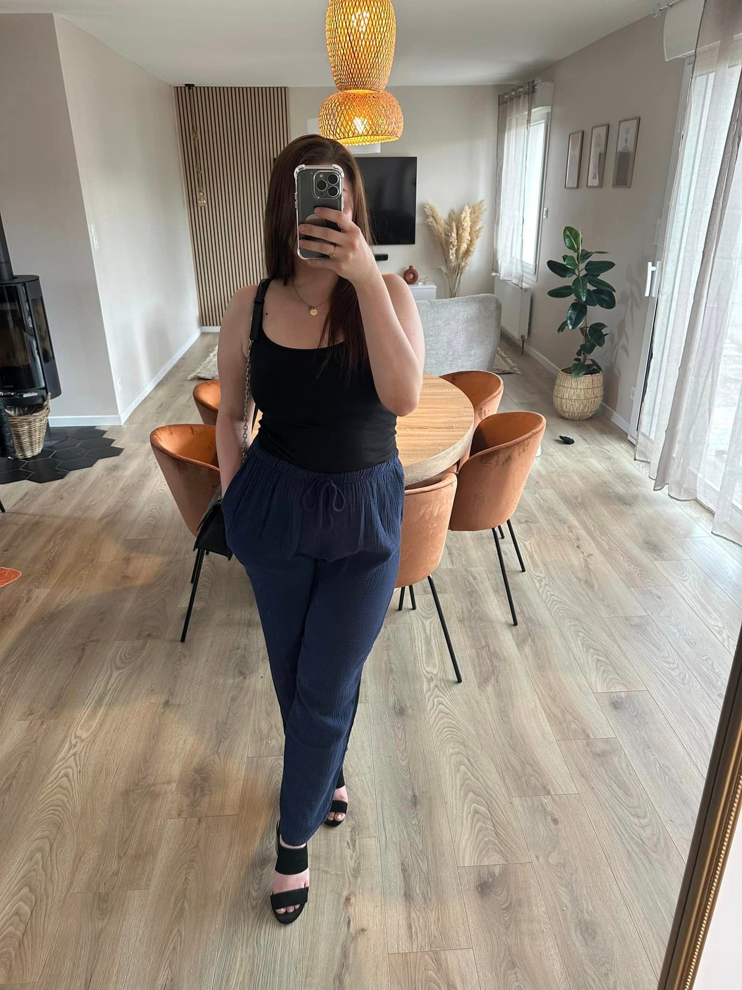 Pantalon gaze de coton