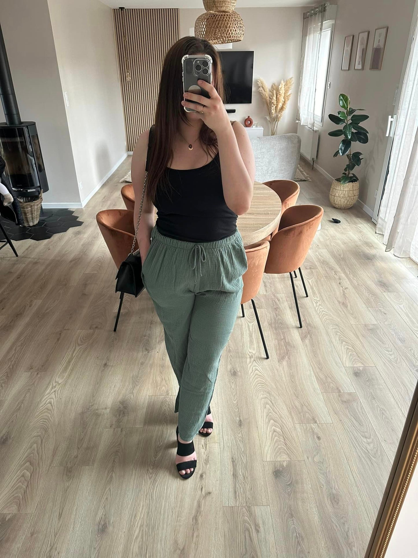 Pantalon gaze de coton