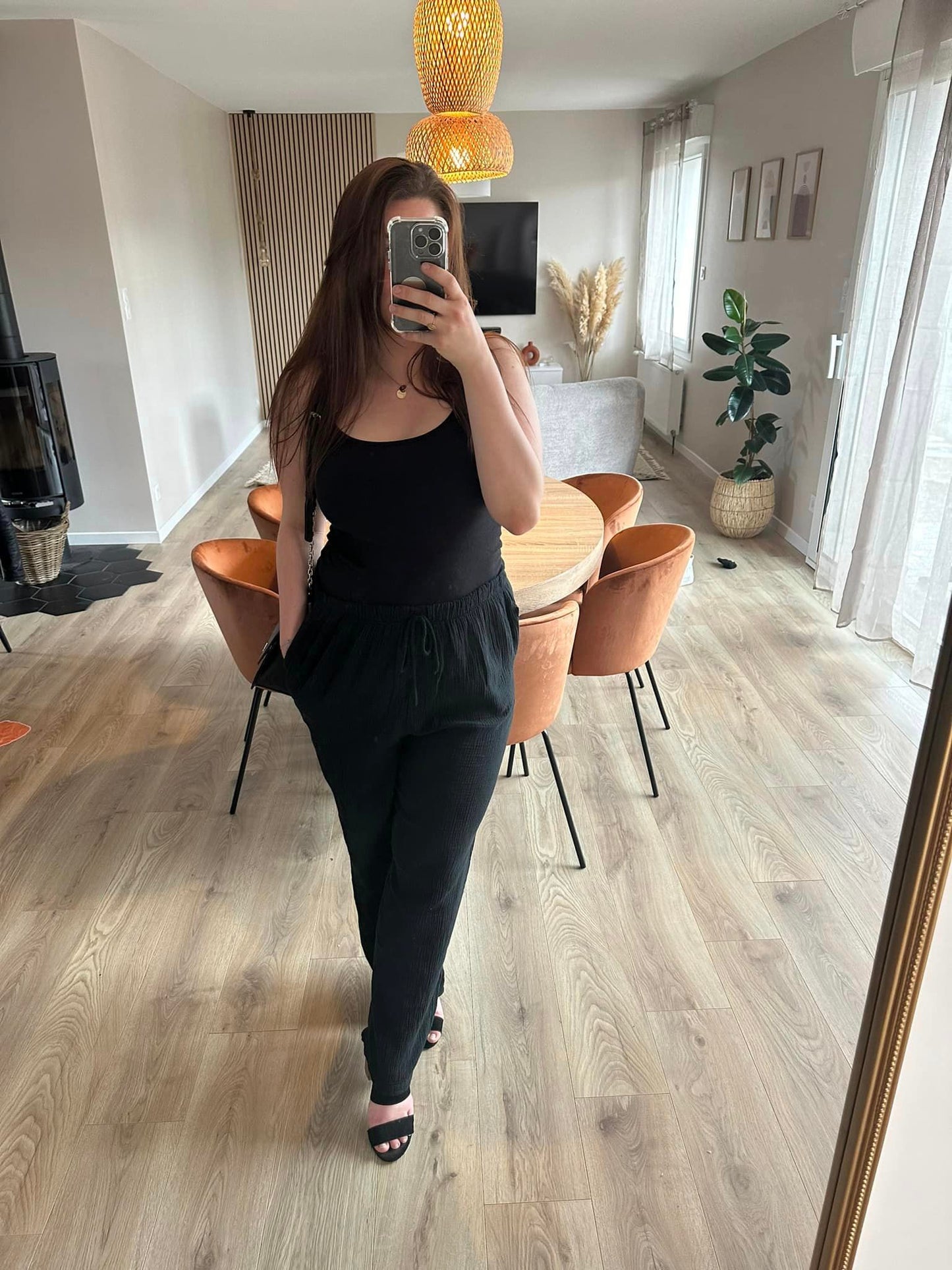 Pantalon gaze de coton