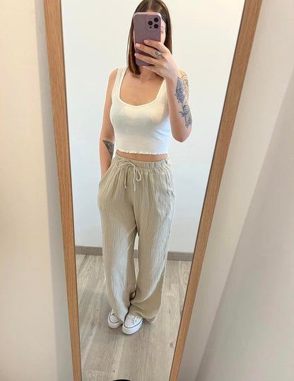 Pantalon GIULIA gaze de coton